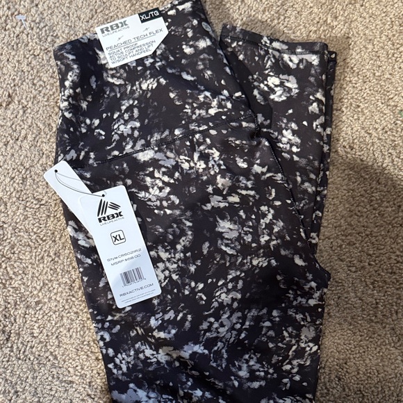 RBX Monochrome Abstract Leggings - Picture 3 of 4